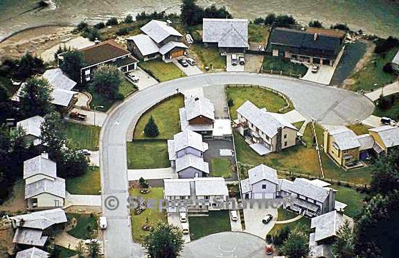 suburb aerial graphic